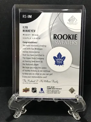 2019-20 Sp Game Used Rookie Sweaters Илья Михеев 155/199 | eBay картинки