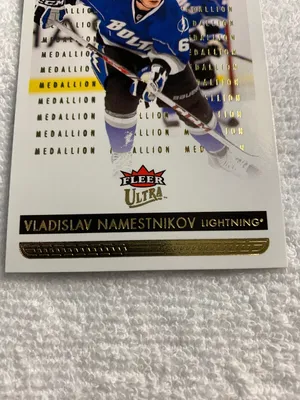 14/15 Золотой медальон Ultrs Fleer Владислав Наместников Хоккейная карточка №171 | eBay картинки