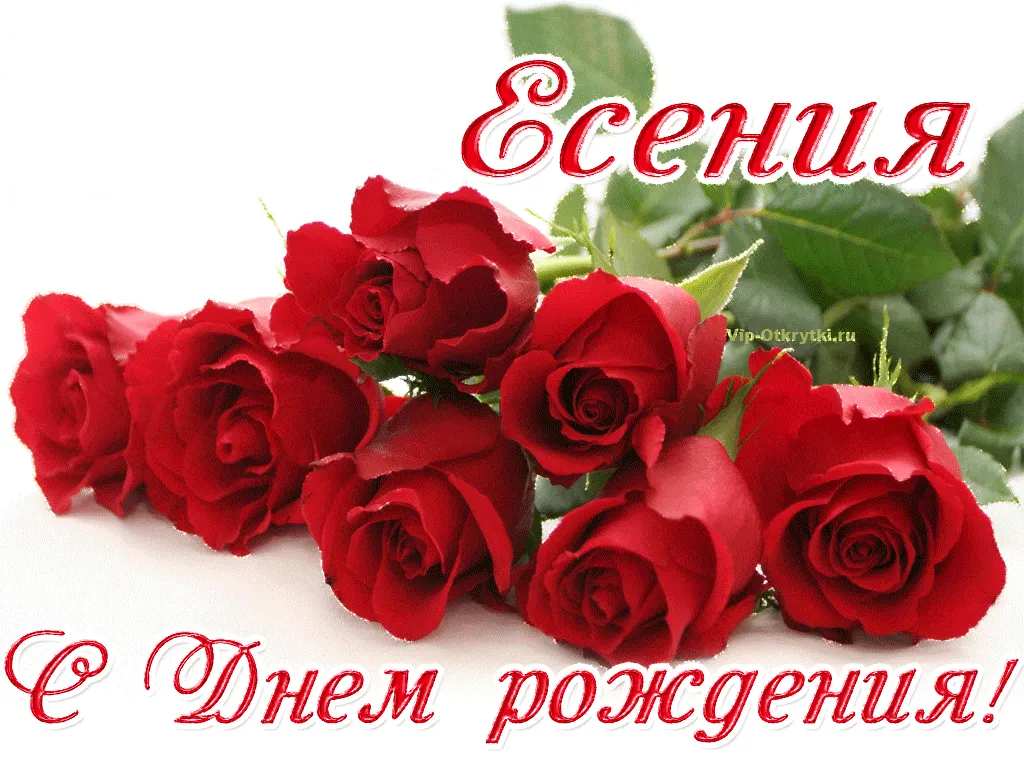Есения Поздравление С Днем Рождения