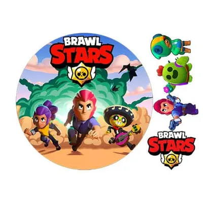 Вафельна картинка BRAWL STARS Бравл Старс купити в Україні, фото, ціни картинки