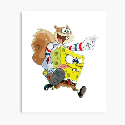 Печатная фотография Sandy SpongeBob SquarePants на продажу от agirlnamedyuki | Redbubble картинки