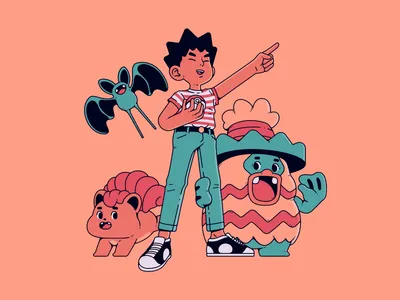 Брок | Покемон Дэниела Макки на Dribbble картинки
