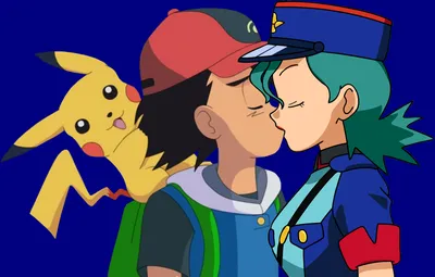 Officer Jenny x Ash Ketchum Kissing - Фан-арт Покемоны (43637824) - Fanpop картинки