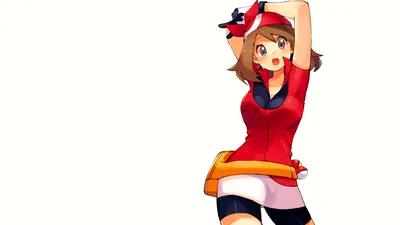 Pokemon May Pokemon Pokemon Trainers Красная рубашка Шорты Банданы Брюнетка Nintendo Poke Ball Обои - Разрешение: 3840x2160 - ID: 1263104 - wallha.com картинки