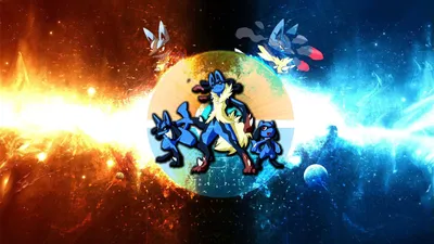 Скачать обои Lucario Pokemon Evolutions картинки