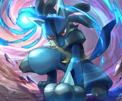 lucario (покемон), нарисованный yukichi_(tsuknak1) | Данбуру картинки