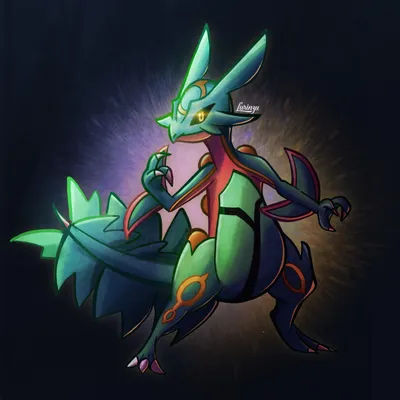 OC] Слияние Rayquaza и Sceptile: r/pokemon картинки