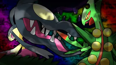 Обои Mega Mawile и Mega Sceptile от Glench картинки