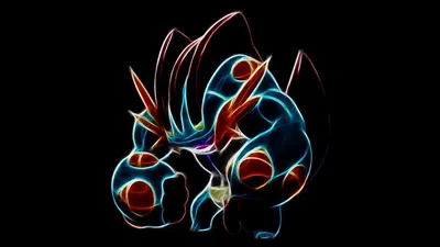 Mega Swampert от https://theblacksavior.deviantart.com на @DeviantArt | Логотип покемонов, Эскиз покемонов, Мадкип картинки