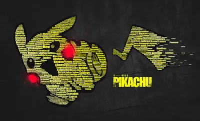 4584943 Pokemon First Generation, видеоигры, Пикачу, типографика - Rare Gallery HD Wallpapers картинки