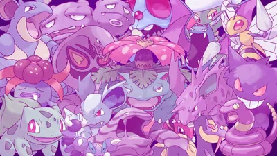 Poison Pokémon Wallpapers - Топ бесплатных фонов с ядовитыми покемонами картинки