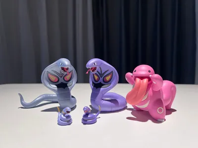 В НАЛИЧИИ] Масштаб 1/20 Фигурка мира [HH] - Ekans & u0026 Arbok – POKÉ GALERIE картинки