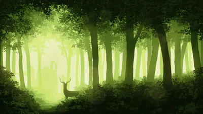 Deer Forest 4k, HD Artist, 4k обои, изображения, фоны, фото и картинки картинки