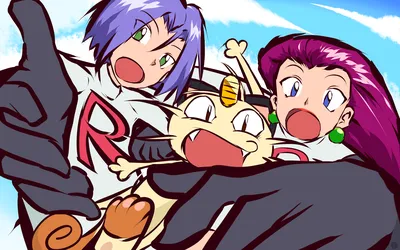 Team Rocket Pokemon Jessie Pokemon James Pokemon Meowth Обои - Разрешение:2880x1800 - ID:432286 - wallha.com картинки