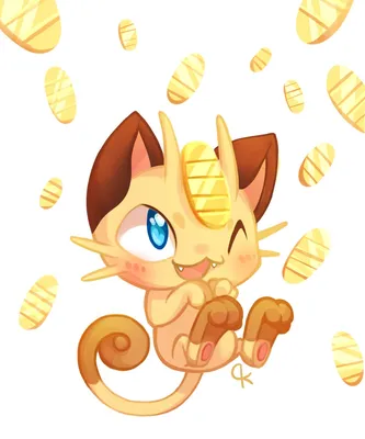 VectorinoMan ☀️ on Twitter: \"☀️👑\"Счастливчик Мяут\"👑☀️ (Art by nicelynonsensical)tumblr #Pokemon #Meowth #art https://t.co/yDTkEZGVfN\" / Twitter картинки