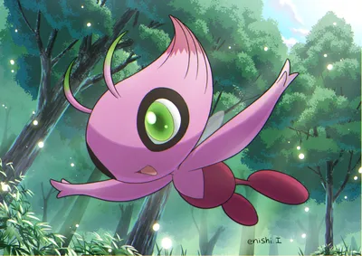 celebi (покемон), нарисованный yukari_(yukari21653710) | Данбуру картинки