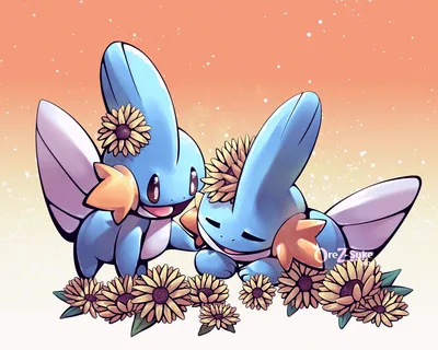 💫Orez-Suke💫✨ on Twitter: \"□COMMISSION□ Маленькие мудкипы для @soccerfan1701 Спасибо~ #pokemon #PokemonSwordShield #mudkip #sunflower #commission #cute #watertype https://t.co/XuOJt5AGE8\" / Twitter картинки