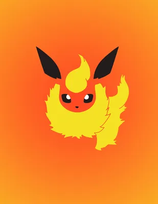 Коллекция Eevee Gradient - Flareon | Покемон факел, Покемон eeveelutions, Пикачу обои картинки