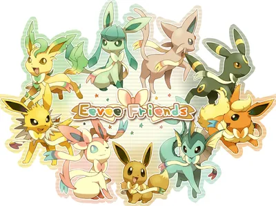 Pokemon Eevee Espeon Flareon Glaceon Jippe Jolteon Leafeon Pokemon Sylveon Umbreon Vapeeon wallpaper | 1440x1073 | 135761 | обоиUP картинки