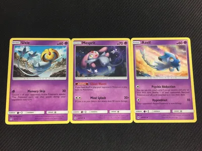 Pokemon: SM FORBIDDEN LIGHT AZELF/MESPRIT/UXIE LOT 41-42-43/131 | eBay картинки