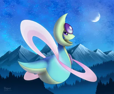 Cresselia Again от Bokurei -- Fur Affinity [точка] сетка картинки