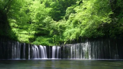 Обои водопад, река, пейзаж, природа, водопады HD / Обои для рабочего стола и мобильного телефона картинки