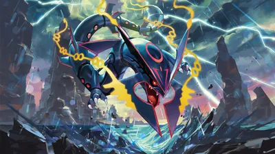 Мега Rayquaza (Покемон) HD обои и Hintergründe картинки