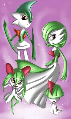 Скачать обои Pokemon Evolution Gardevoir для телефона картинки