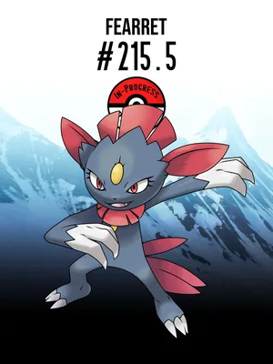 In-Progress Pokemon Evolutions — #215.5 — Sneasel — коварные, талантливые охотники,... картинки