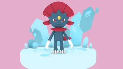 Weavile - 3D модель от ashtrayzero (@ashtrayzero) [9311d9e] картинки