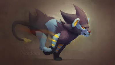 Обои Luxray (+Speedpaint) от Nordeva -- Fur Affinity [dot] net картинки