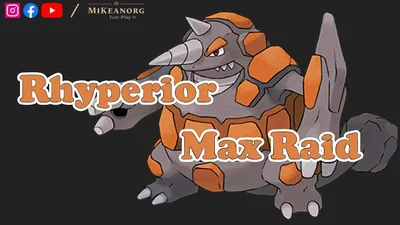 Pokemon Sword\u0026 Shield: Max Raid Battle - Победить 5 звезд Rhyperior за 5 минут (офлайн) - YouTube картинки