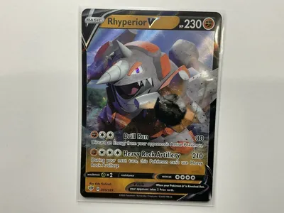 Rhyperior V 095/189 Darkness Ablaze — NM Ultra Rare Full Art Pokémon Ca — Суперпредложения Deluxe картинки