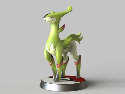 STL-Datei Virizion - LEGENDÄR - FAN ART - POKÉMON FIGURINE -POKEMON・Design für 3D-Drucker zum herunterladen・Культы картинки