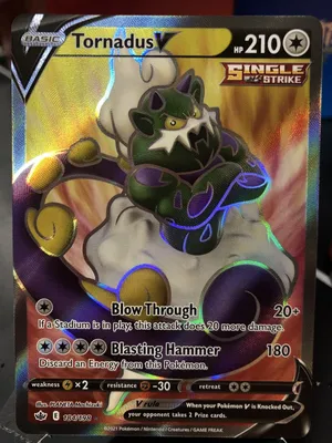 Tornadus V 184/198 Chilling Reign Full Art Ultra Rare Mint Pokemon Card | eBay картинки