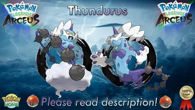 Блестящий/неблестящий Thundurus 6IV/EV Legends Arceus 100% легальный - Etsy.de картинки