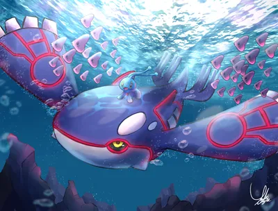 luvdisc, kyogre и manaphy (покемон), нарисованные yuki_nagisaa | Данбуру картинки