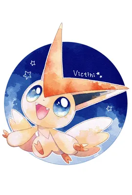 victini (покемон), нарисованный neejyu | Данбуру картинки