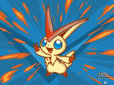 Zeichnung: Victini (покемон-фанарт) картинки