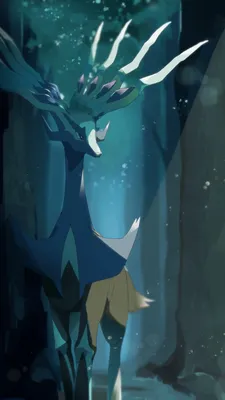 xerneas (покемон), нарисованный kura_(shironagasu02) | Данбуру картинки