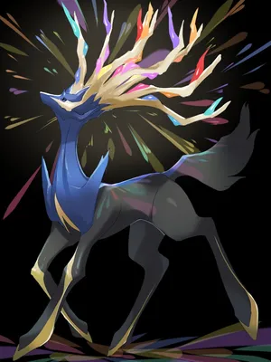 xerneas (покемон), нарисованный mian_(3zandora) | Данбуру картинки