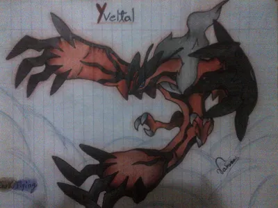 Yveltal (Pokemon Y) от FrozenWolfie -- Fur Affinity [dot] net картинки