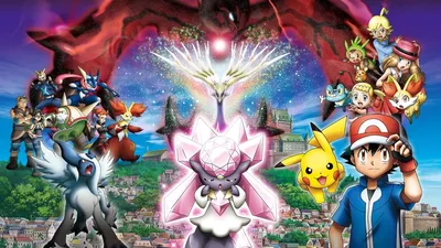 Pokémon the Movie: Diancie and the Cocoon of Destruction (2014) — Backdrops — The Movie Database (TMDB) картинки