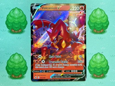 Pokemon - Volcanion V - 025/198 - Chilling Reign - ультра редкий | Ebay картинки