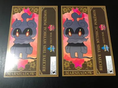 2 X Mythical Pokémon Marshadow Event Code для Pokemon Sword/Shield | eBay картинки