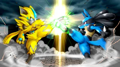 Зераора VS. Lucario от ninja_fiction -- Fur Affinity [точка] net картинки