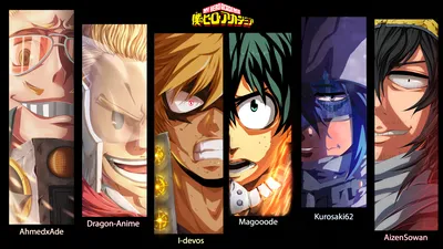 Голова-ластик Boku No Hero Academia Hizashi Yamada Izuku Midoriya Katsuki Bakugou Mirio Togata Present Обои - Разрешение:4483x2527 - ID:1046576 - wallha.com картинки