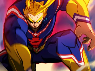 My Hero Academia - All Might, Тошинори Яги HD обои скачать картинки