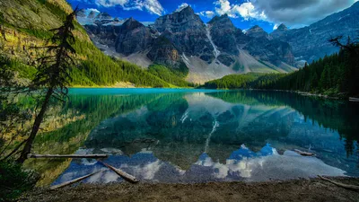 Картинка Банф Канада Lake Moraine Природа 2560x1440 картинки