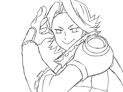 Yuga Aoyama Sketch Coloring Page - Аниме раскраски картинки